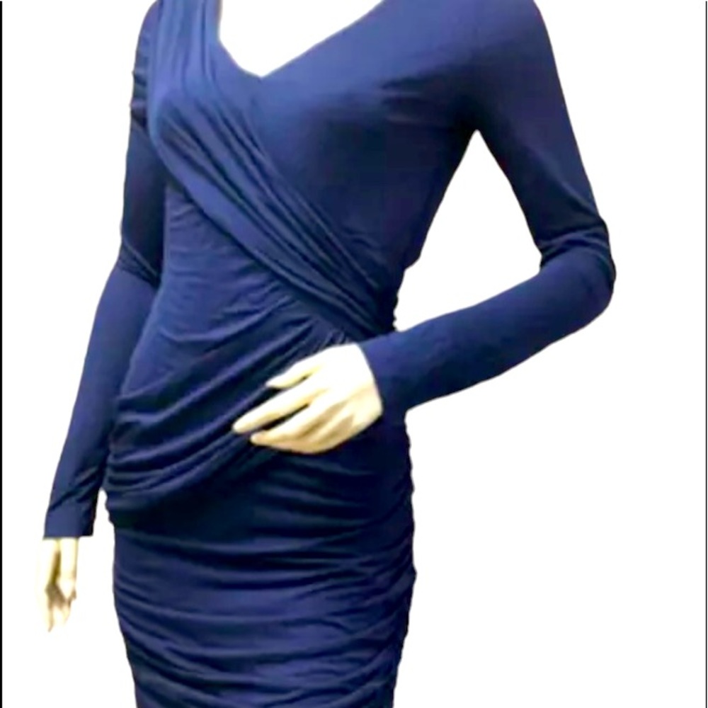 BcbgMaxazria Navy depth Terry Dress